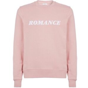 Sandro Pink Romance Logo Men’s Terry Sweatshirt